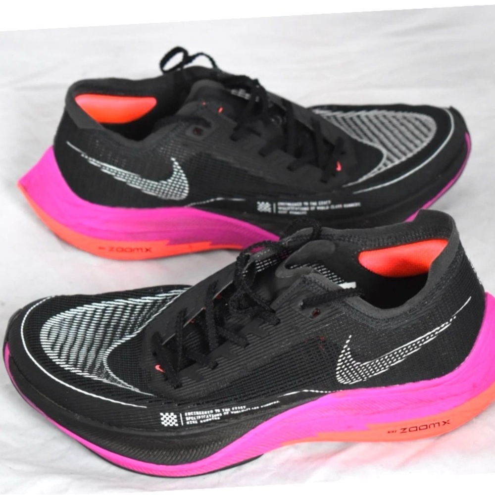 Nike Sz 10  Black/Purple Running Shoes Athletic Vaporfly ZoomX